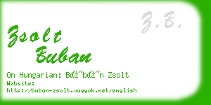 zsolt buban business card